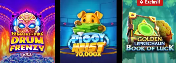 Options de mise POKERSTARS CASINO
