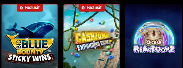 Jackpots, bonus et POKERSTARS CASINO
